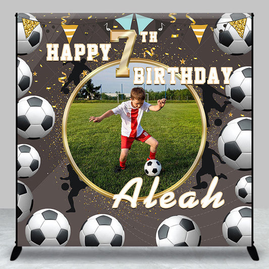 Lofaris Football Club Sports Custom Photo Boy Birthday Backdrop