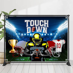 Lofaris Football Field Strong Player Touch Down Backdrop