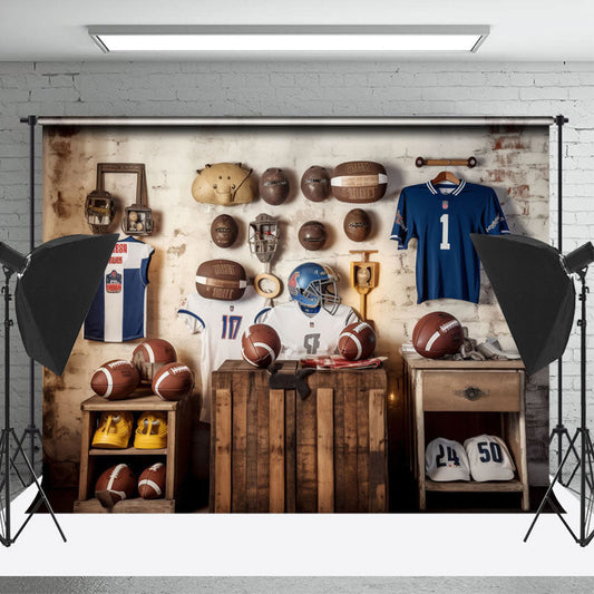 Lofaris Football Sport Birthday Photo Backdrop For Boys