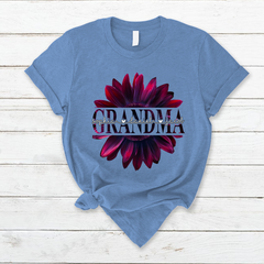 Lofaris Fuchsia Cherry Sunflower Grandma And Kids T - Shirt