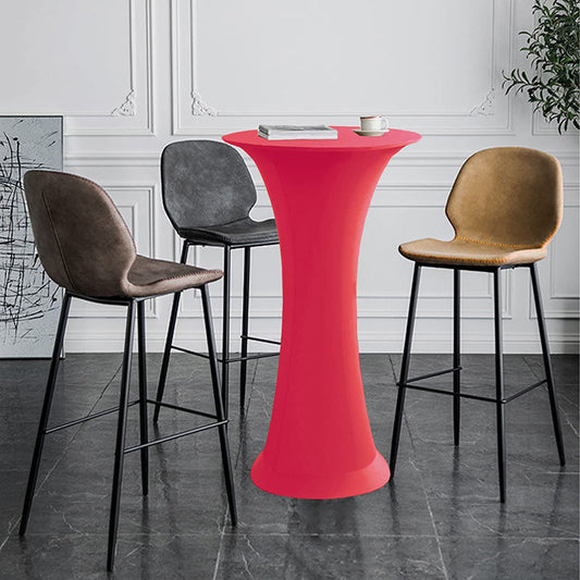 Lofaris Fuchsia High Top Round Spandex Cocktail Tablecloths