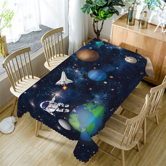 Lofaris Galactics Starry Universe Rectangle Tablecloth