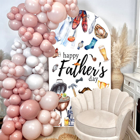 Lofaris Gifts Rugby Fathers Day Semicircle Arch Backdrop