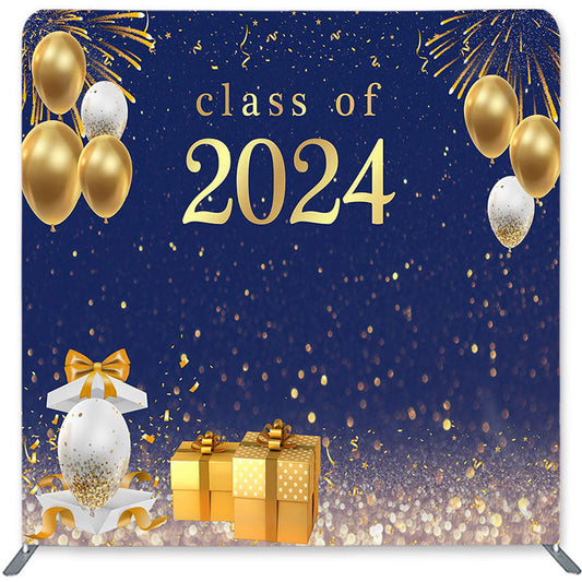 Lofaris Glitter Balloon Gift Fabric Backdrop For Graduation