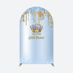Lofaris Glitter Blue Prince Baby Shower Party Arch Backdrop