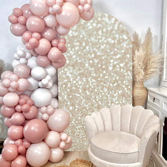 Lofaris Glitter Bokeh Dance Party Double Sided Arch Backdrop