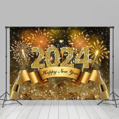 Lofaris Glitter Bokeh Sparks Chrrt To 2023 New Year Backdrop