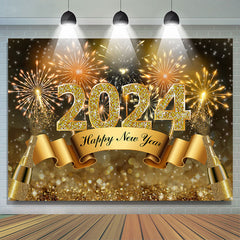 Lofaris Glitter Bokeh Sparks Chrrt To 2023 New Year Backdrop