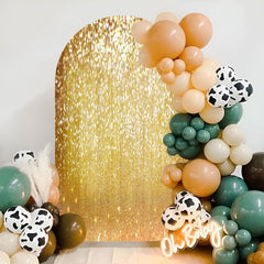 Lofaris Glitter Gold Dance Party Double Sided Arch Backdrop