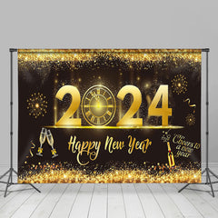 Lofaris Glitter Golden Sequins Countdown New Year Backdrop