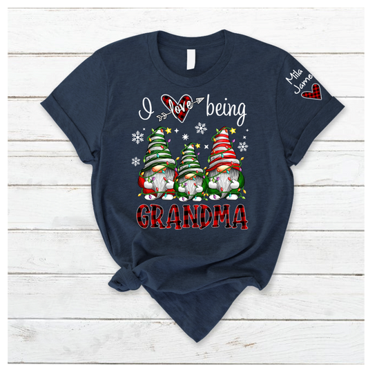 Lofaris Gnom Chirtsmas I Love Being Grandma Kids T - Shirt