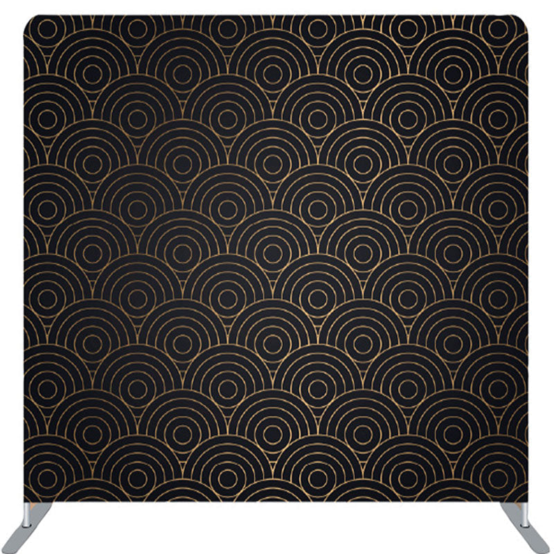 Lofaris Gold Art Classic Swirl Pattern Backdrop Cover For Party