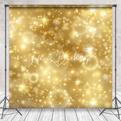 Lofaris Gold Bubbles Sparkle Bokeh Backdrop For Photo Booth