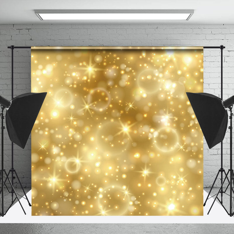 Lofaris Gold Bubbles Sparkle Bokeh Backdrop For Photo Booth