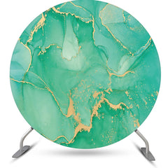 Lofaris Gold Gilt Green Abstract Marble Texture Backdrop