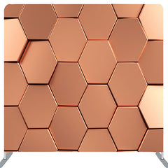 Lofaris Gold Hexagon Wall Fabric Backdrop Cover For Party