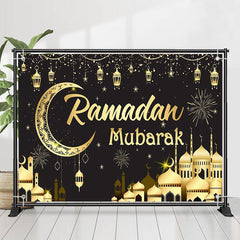 Lofaris Gold Palace Sparks Moon Ramadan Mubarak Backdrop