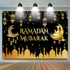 Lofaris Gold Pendant Palace Moon Galaxy Ramadan Backdrop