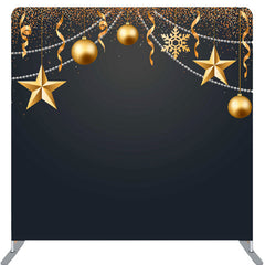 Lofaris Gold Star String Ornaments Black Backdrop For Party
