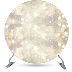 Lofaris Golden Glitter Hazy Round Backdrop For Birthday