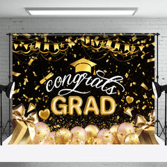 Lofaris Golden Ribbons Balloon Gifts Graduation Backdrop