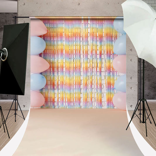 Lofaris Gradient Lines Balloons Sweep Cake Smash Backdrop