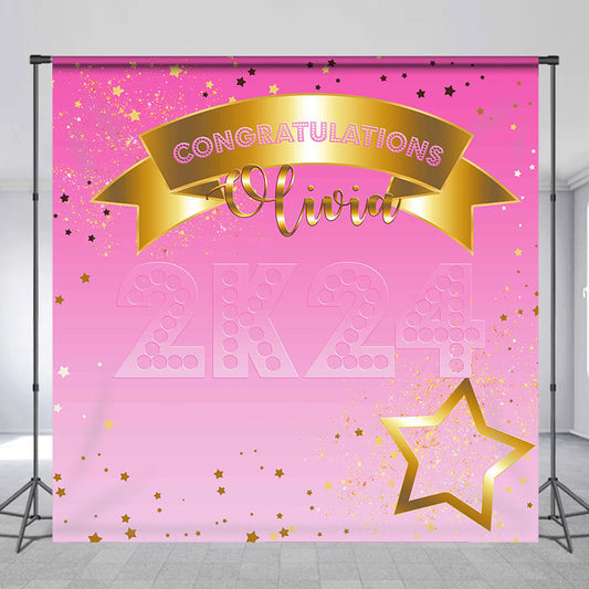 Lofaris Gradient Pink Star Custom Grad 2K24 Backdrop