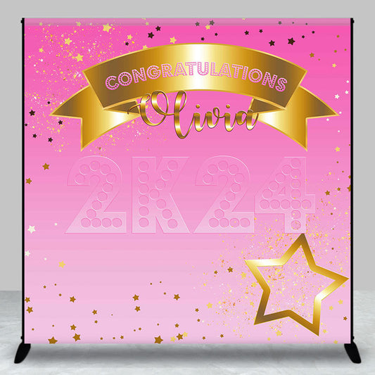 Lofaris Gradient Pink Star Custom Grad 2K24 Backdrop