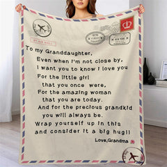 Lofaris Granddaughters Gift - Warm Letter Blanket