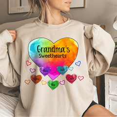 Lofaris Personalized Grandma Heart Color Lovely