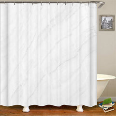 Lofaris Gray Marble Stripe Modern Shower Curtain Bathtub