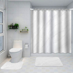 Lofaris Gray Marble Stripe Modern Shower Curtain Bathtub