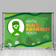Lofaris Green Earth Mental Health Awareness Month Backdrop