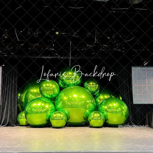 Lofaris Green Giant Inflatable Mirror Ball Shiny Balloon