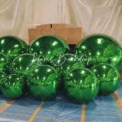 Lofaris Green Giant Inflatable Mirror Ball Shiny Balloon