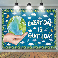 Lofaris Green Make Everyday Earth Day Theme Backdrop Decor