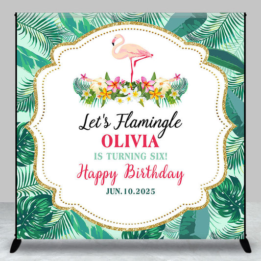 Lofaris Green Monstera Moltres Custom Birthday 6Th Backdrop