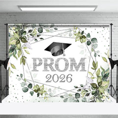 Lofaris Green Plant Silver Dots Prom 2026 Dance Backdrop