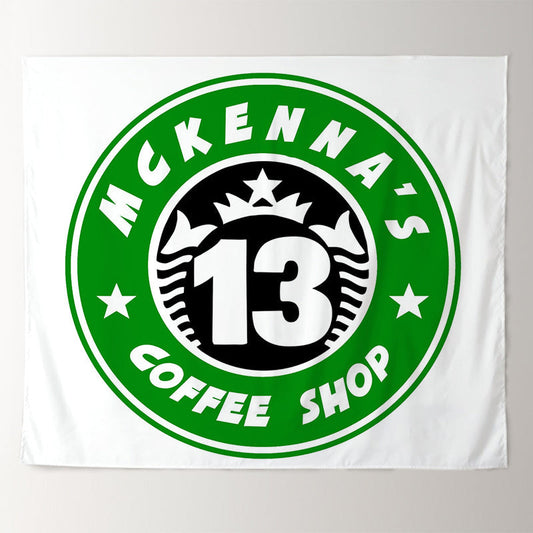 Lofaris Green Signet Style Coffee Theme Custom Birthday Backdrop