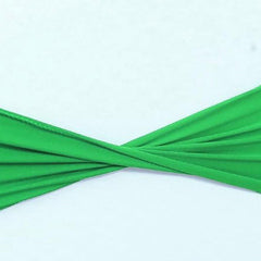 Lofaris Green Spandex Elastic Slider Banquet Chair Sashes Bow