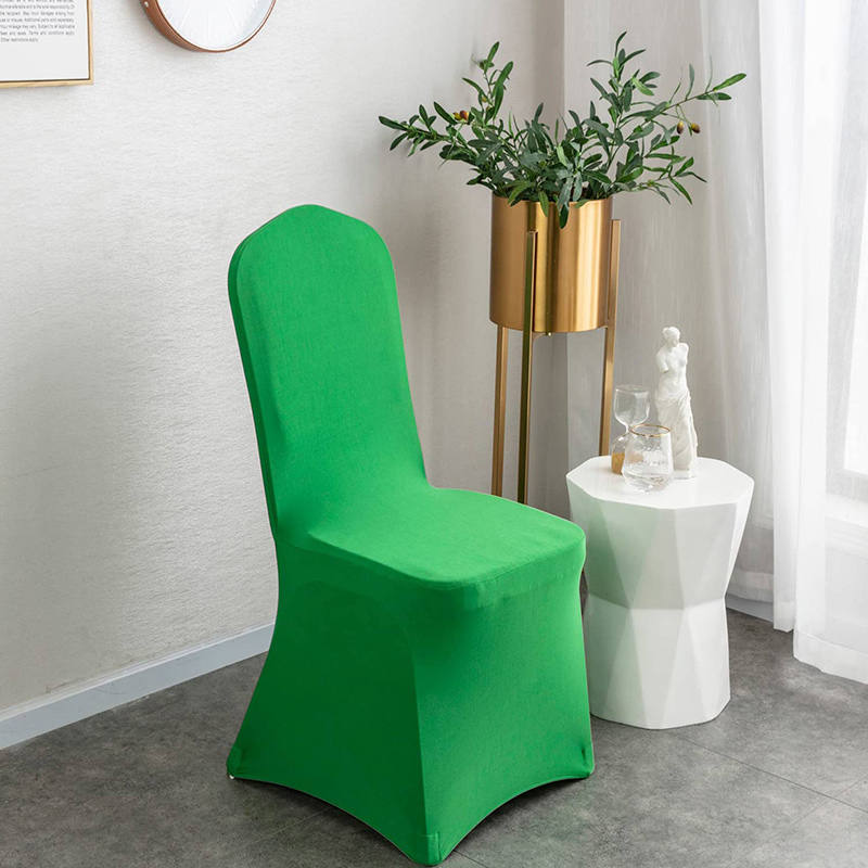 Lofaris Green Stretch Spandex Banquet Chair Slipcovers