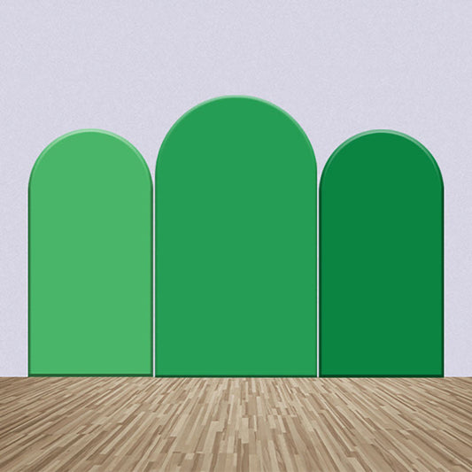 Lofaris Green Theme Spring Solid Color Arch Backdrop Kit