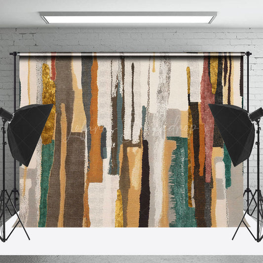 Lofaris Green White Yellow Graffiti Wall Backdrop For Photo