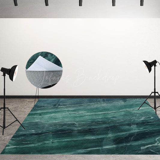 Lofaris Green Wrinkle Leaves Texture Photography Floor Mat