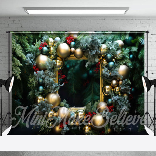 Lofaris Greenery Balloon Picture Frame Christmas Backdrop