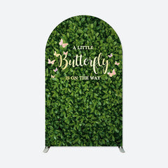 Lofaris Greenery Butterfly Baby Shower Double Sided Arch Backdrop