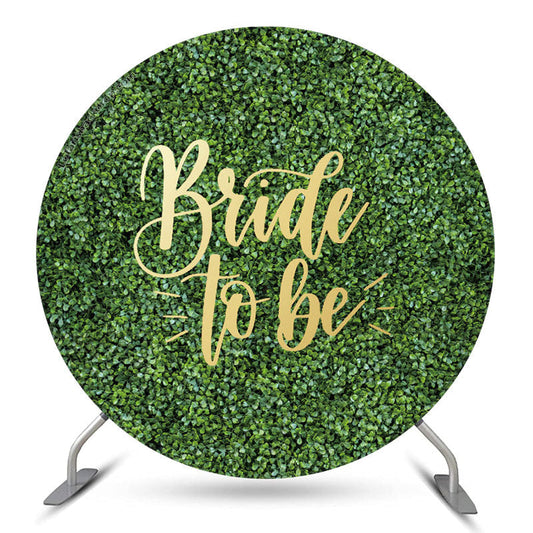 Lofaris Greenery Leaves Round Bridal Shower Backdrop Cover