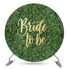 Lofaris Greenery Leaves Round Bridal Shower Backdrop Cover