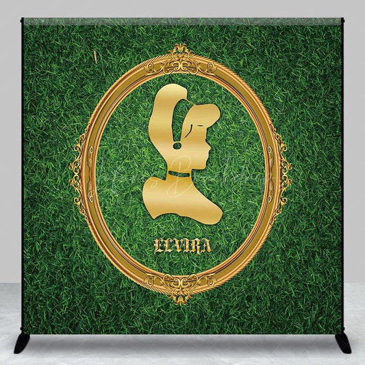 Lofaris Greenery Princess Mirror Custom Birthday Backdrop