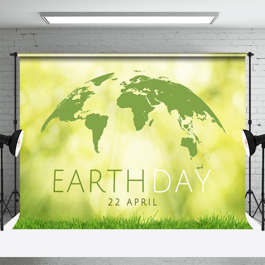 Lofaris Greeny Grass Sunshine Happy Earth Day Party Backdrop